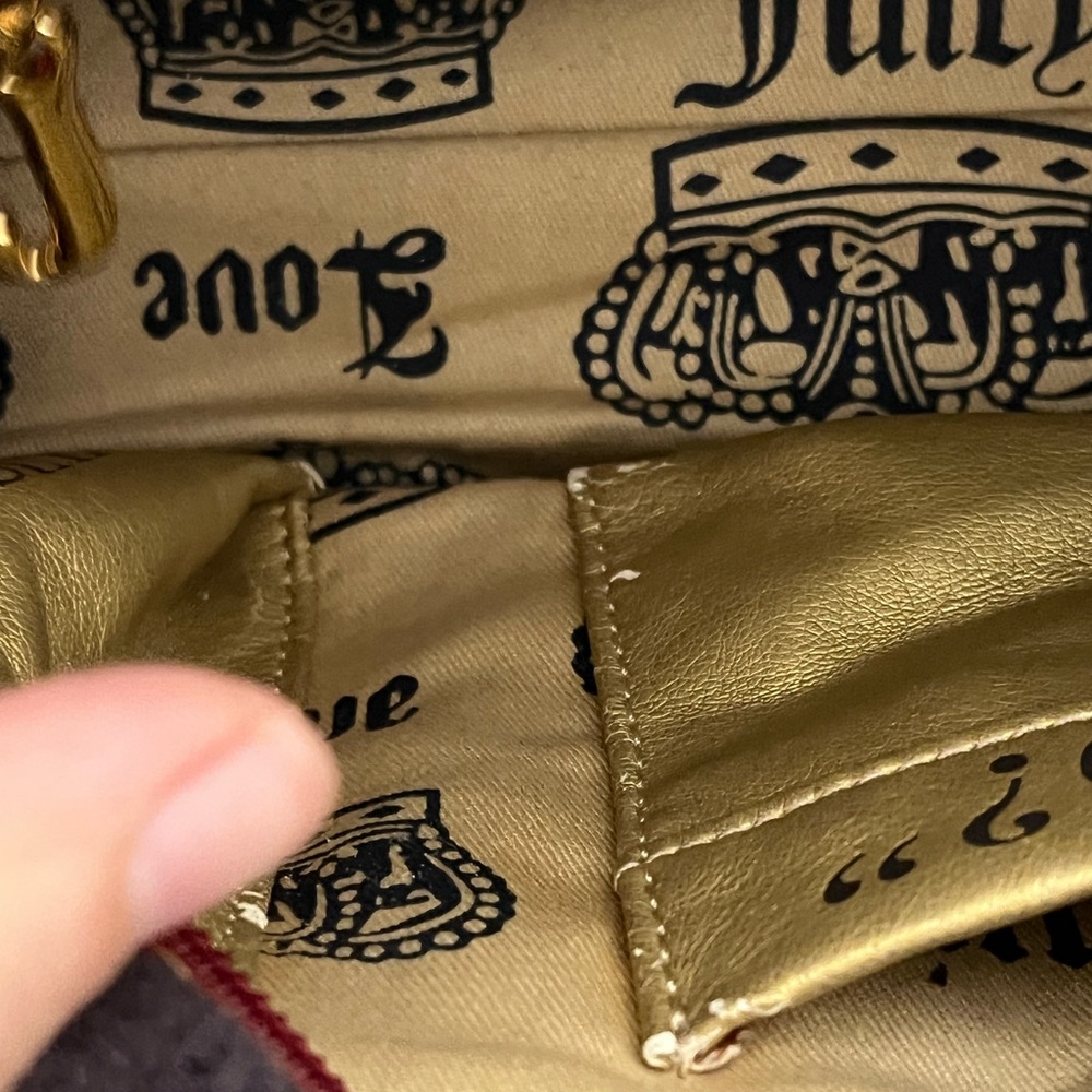 RARE Vintage Juicy Couture strawberry bowler bag navy and red - Picture 11 of 16